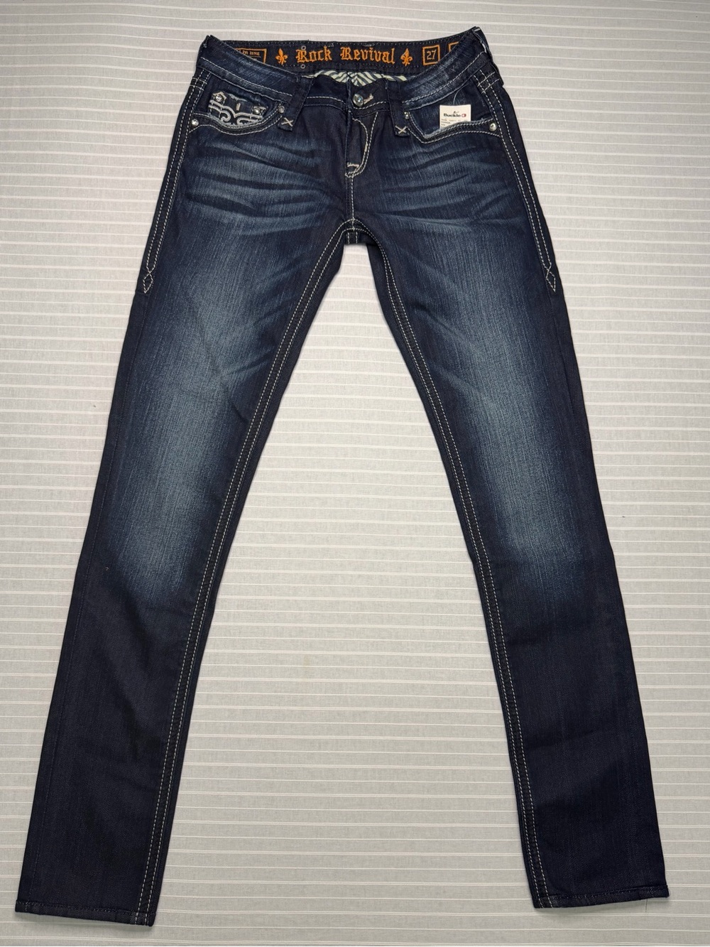 ✨ NWT Rock Revival Skinny Jeans Size 27 | Dark Wash | $188 Retail ✨